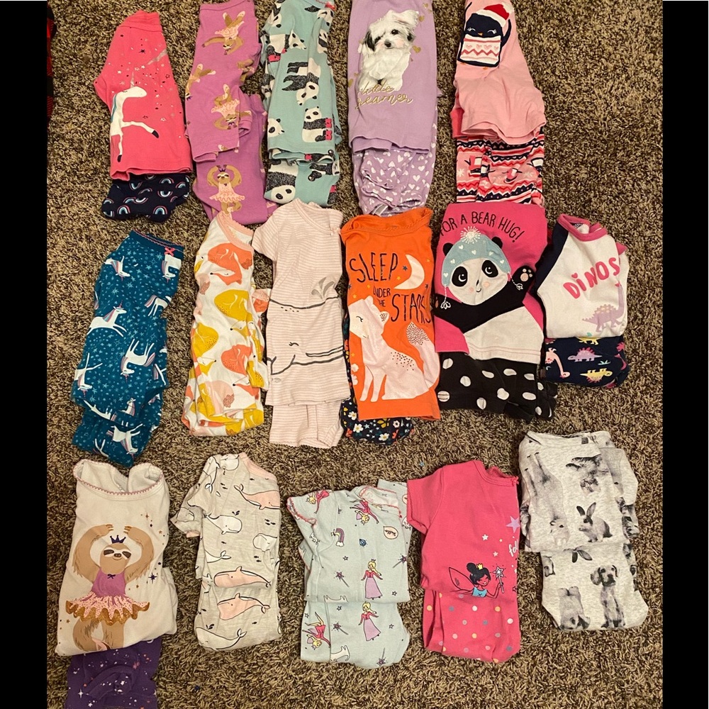 18 months 2 piece pajama set bundle. 16 sets.